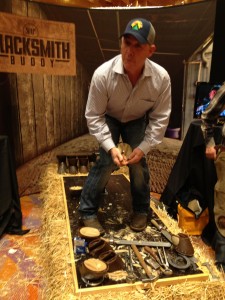 Kentucky Horseshoeing School demonstrates Blacksmith Buddy at 2013 Hoof-Care Summit